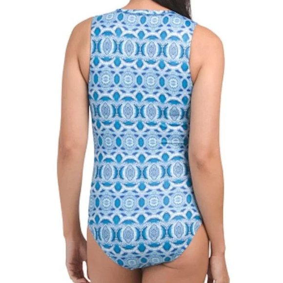 CABANA LIFE Roadmap Sleeveless Unisuit Swimsuit 50+UV One Piece Swim Suit - Picture 2 of 11